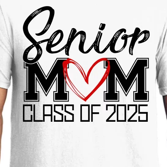 Senior Mom Class Of 2025 Heart Pajama Set