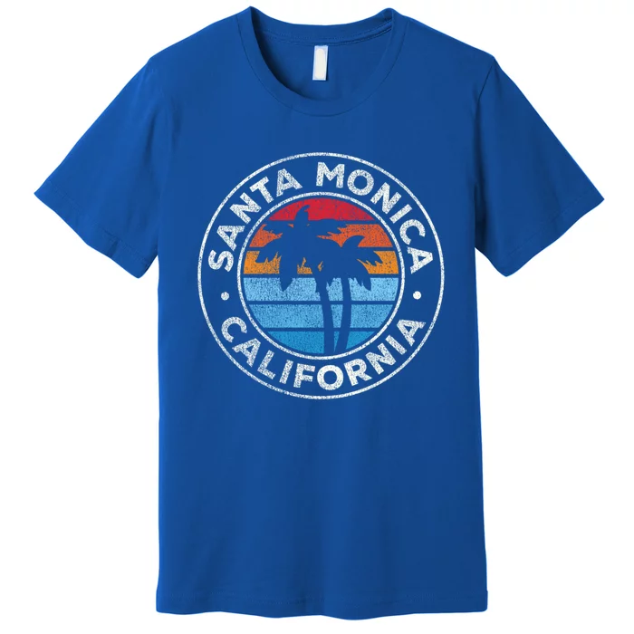 Santa Monica California Ca Vintage Graphic Retro 70s Great Gift Premium T-Shirt
