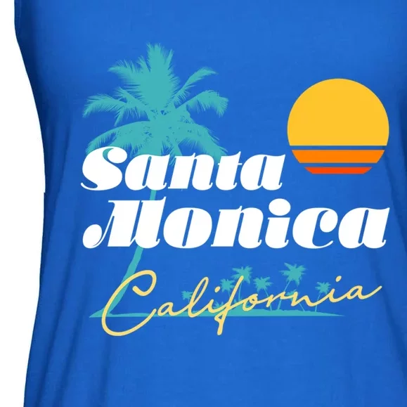 Santa Monica California Meaningful Gift Ladies Essential Flowy Tank