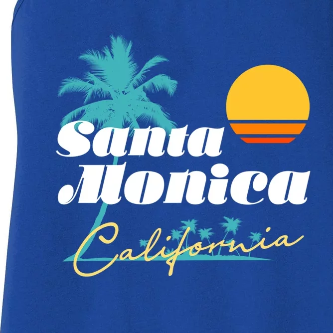 Santa Monica California Meaningful Gift Women's Racerback Tank