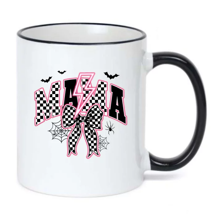 Spooky Mama Coquette Bow Halloween Black Color Changing Mug