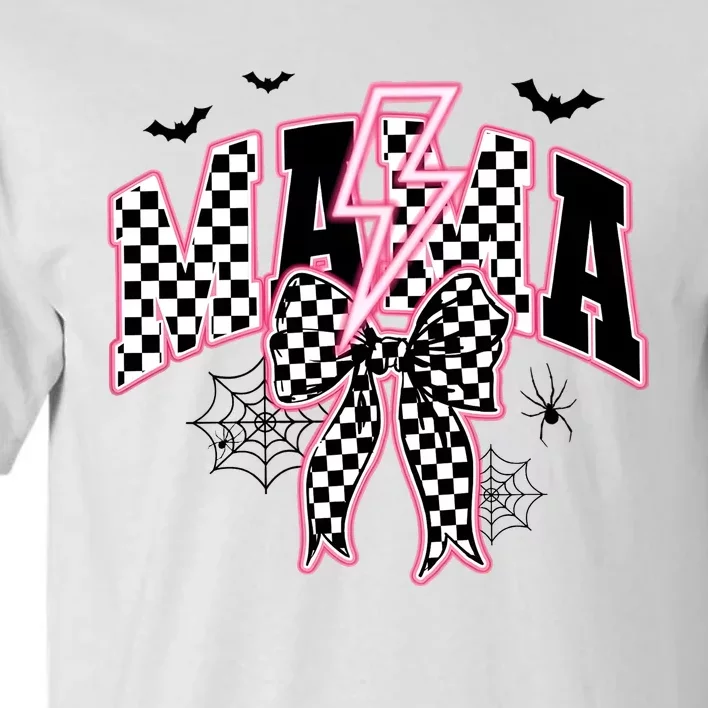 Spooky Mama Coquette Bow Halloween Tall T-Shirt