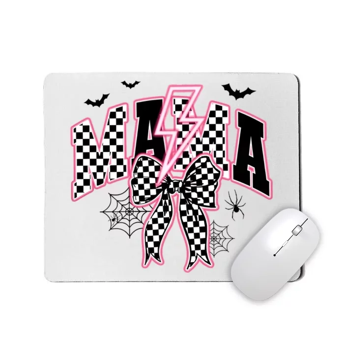 Spooky Mama Coquette Bow Halloween Mousepad