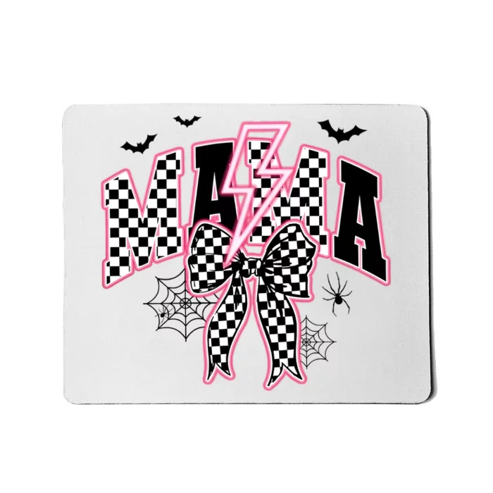 Spooky Mama Coquette Bow Halloween Mousepad