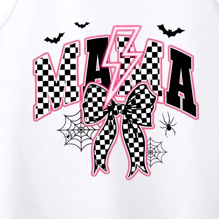 Spooky Mama Coquette Bow Halloween Performance Tank