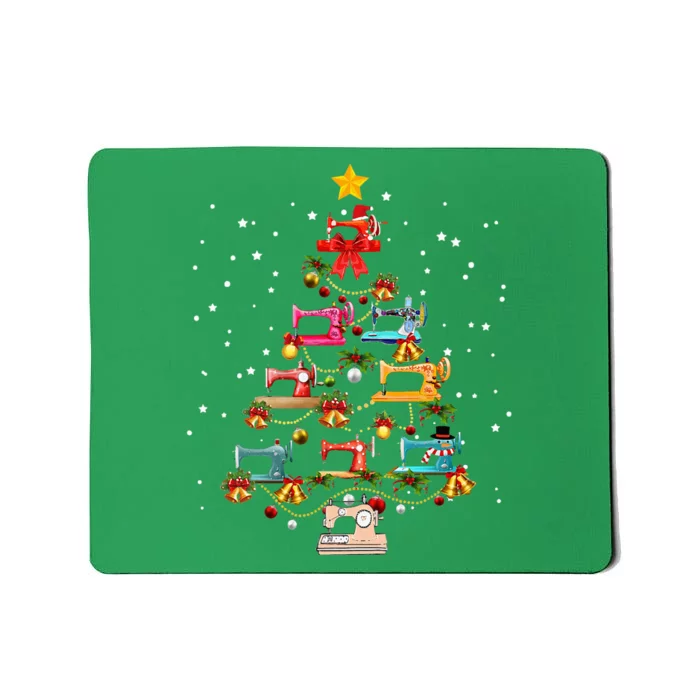 Sewing Machine Christmas Tree Christmas Ornament Mousepad