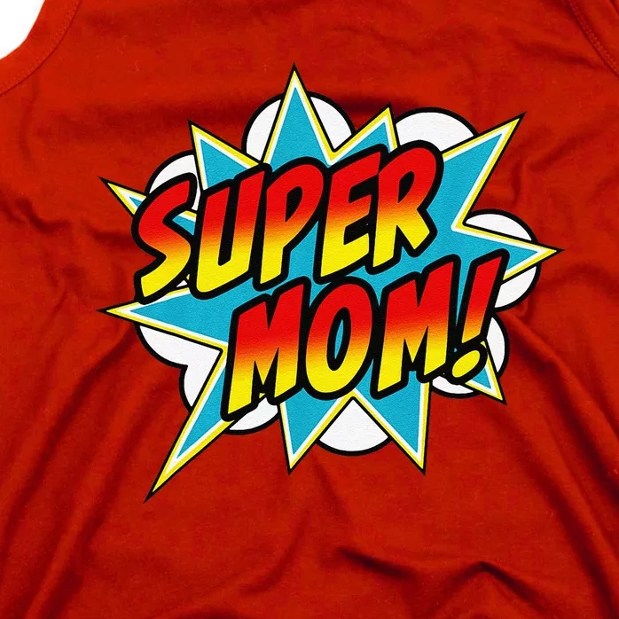 Super Mom Comic Book Superhero MotherS Day Tank Top