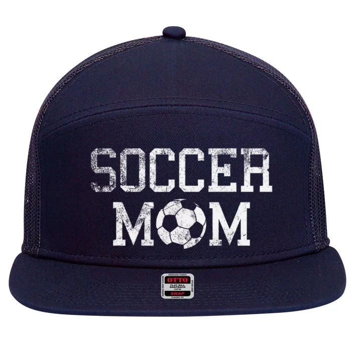 Soccer Mama Clothing Retro Vintage Soccer Mom 7 Panel Mesh Trucker Snapback Hat