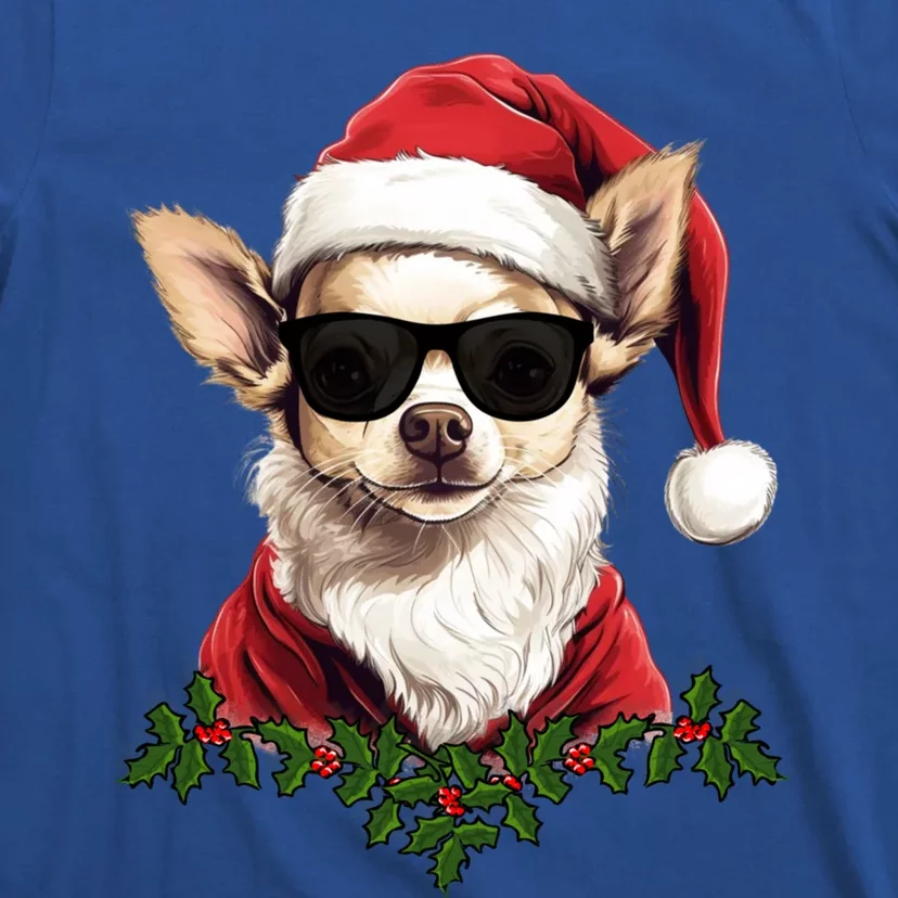 Sassy Mexican Chihuahua Santa Xmas Cool Chihuahua Christmas Gift T-Shirt