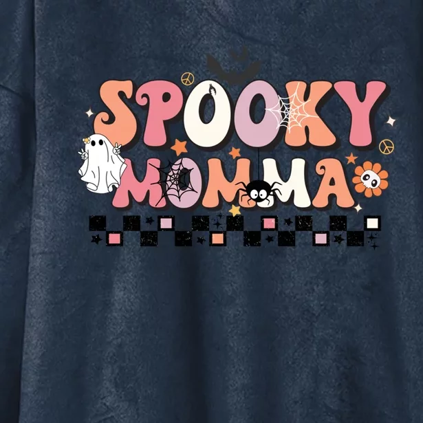 Spooky Momma Cute Gift Halloween Mom Meaningful Gift Stay Spooky Momma Gift Hooded Wearable Blanket