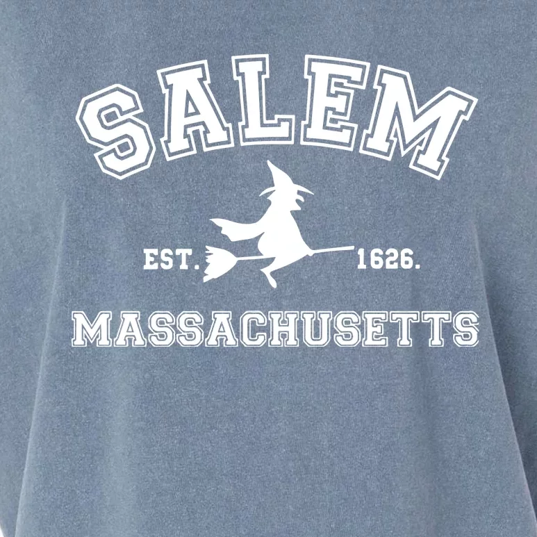 Salem Massachusetts Cute Halloween Garment-Dyed Women's Muscle Tee