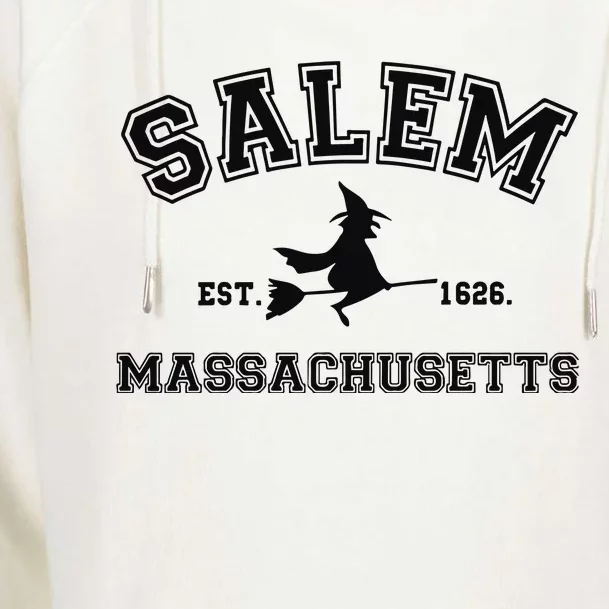 Salem Massachusetts Cute Halloween Womens Funnel Neck Pullover Hood