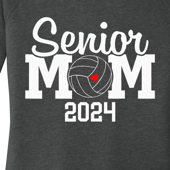 Senior Mom Class Of 2024 Volleyball Mom Graduation Women's Perfect Tri Tunic Long Sleeve Shirt