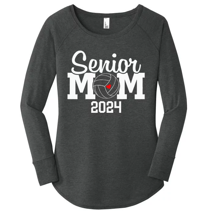 Senior Mom Class Of 2024 Volleyball Mom Graduation Women's Perfect Tri Tunic Long Sleeve Shirt