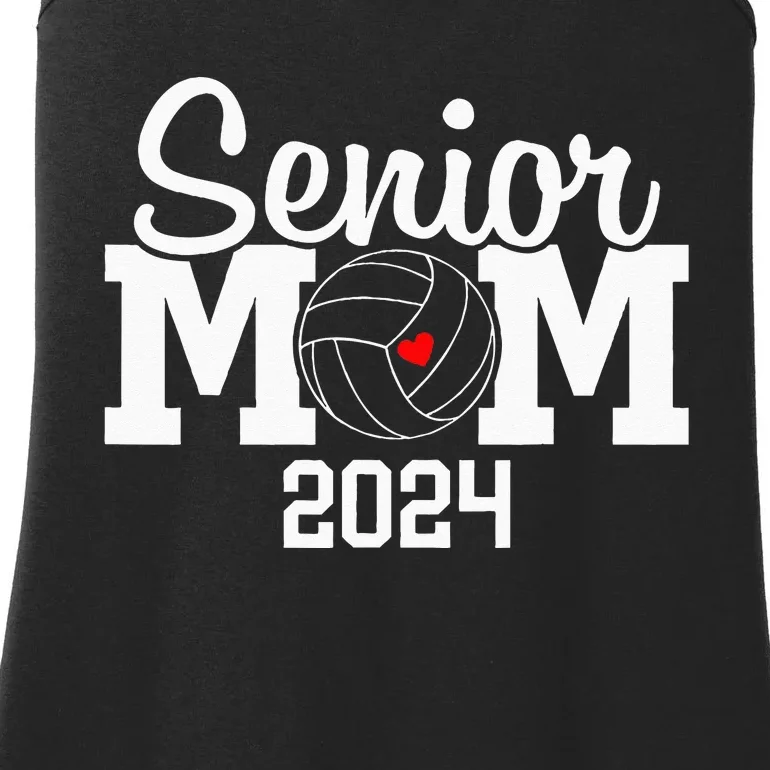 Senior Mom Class Of 2024 Volleyball Mom Graduation Ladies Essential Tank