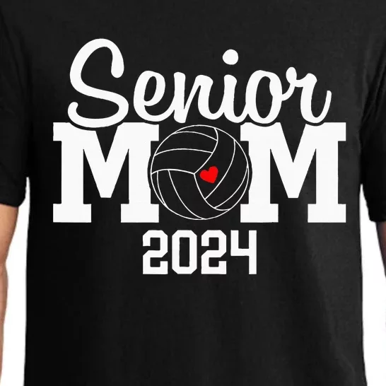 Senior Mom Class Of 2024 Volleyball Mom Graduation Pajama Set