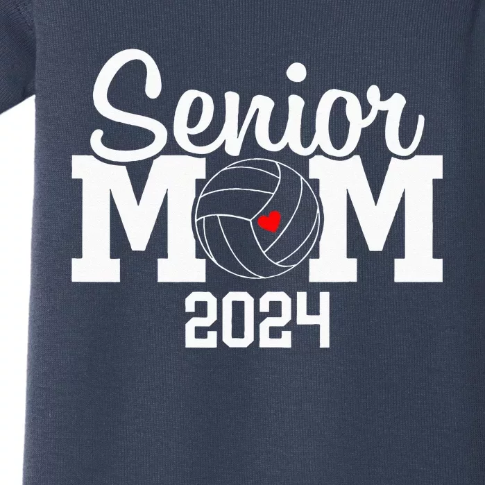 Senior Mom Class Of 2024 Volleyball Mom Graduation Baby Bodysuit