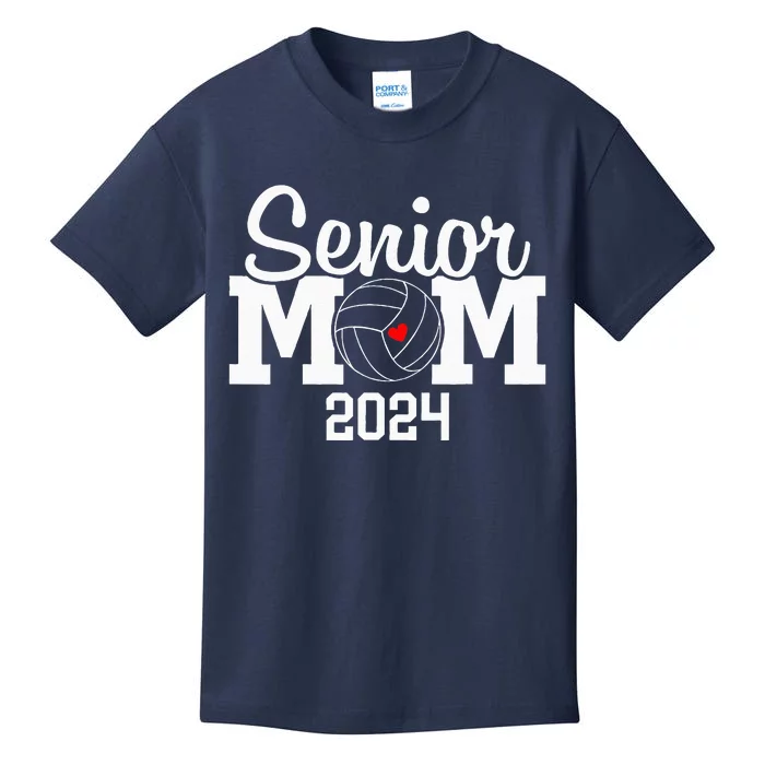 Senior Mom Class Of 2024 Volleyball Mom Graduation Kids T-Shirt