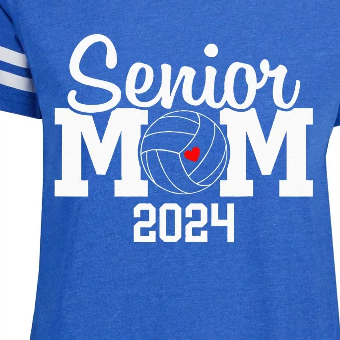 Senior Mom Class Of 2024 Volleyball Mom Graduation Enza Ladies Jersey Football T-Shirt