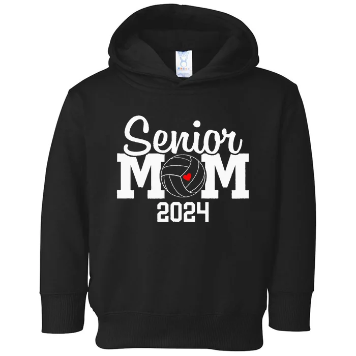 Senior Mom Class Of 2024 Volleyball Mom Graduation Toddler Hoodie