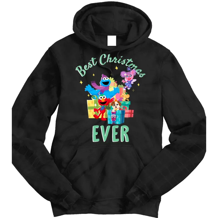 Street Merry Christmas Elmo Tango Abby Cadabby Tie Dye Hoodie