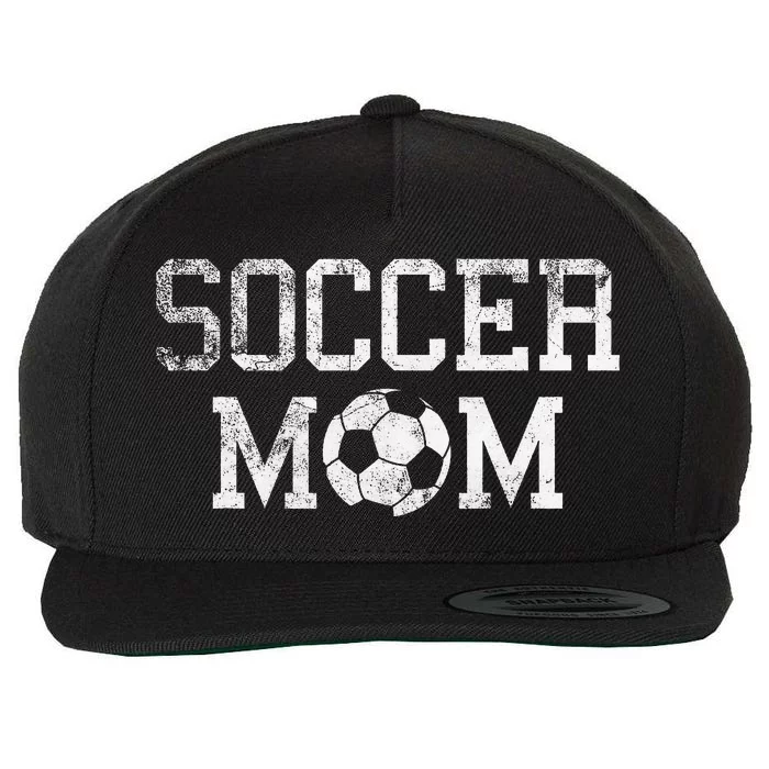 Soccer Mama Clothing Retro Vintage Soccer Mom Wool Snapback Cap