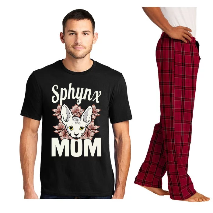 Sphinx Mom Cat Lover Sphynx Hairless Mother Breed Naked Cat Pajama Set