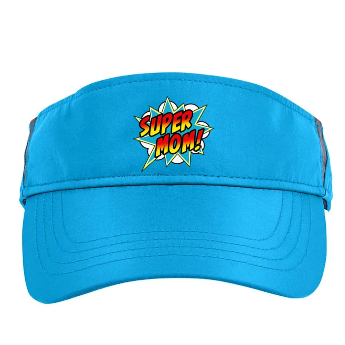 Super Mom Comic Book Superhero MotherS Day Adult Drive Performance Visor