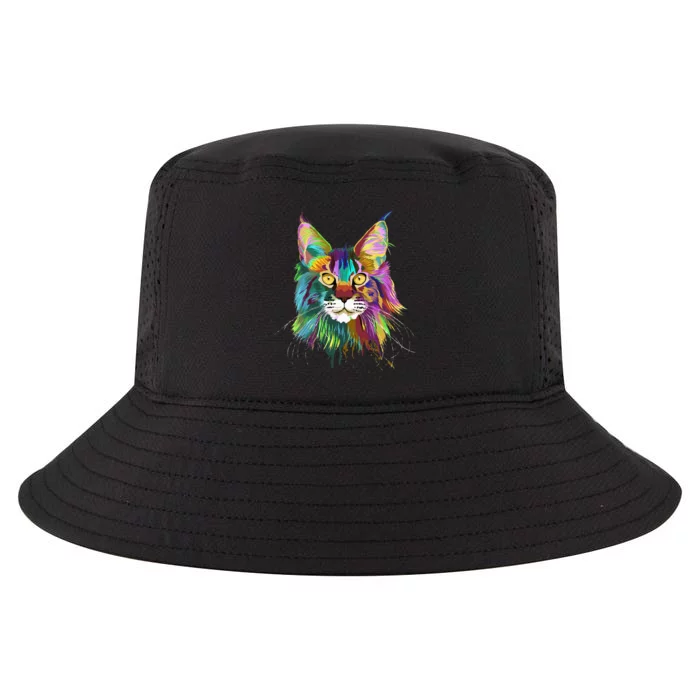 Splash Maine Coon Cat Cool Comfort Performance Bucket Hat