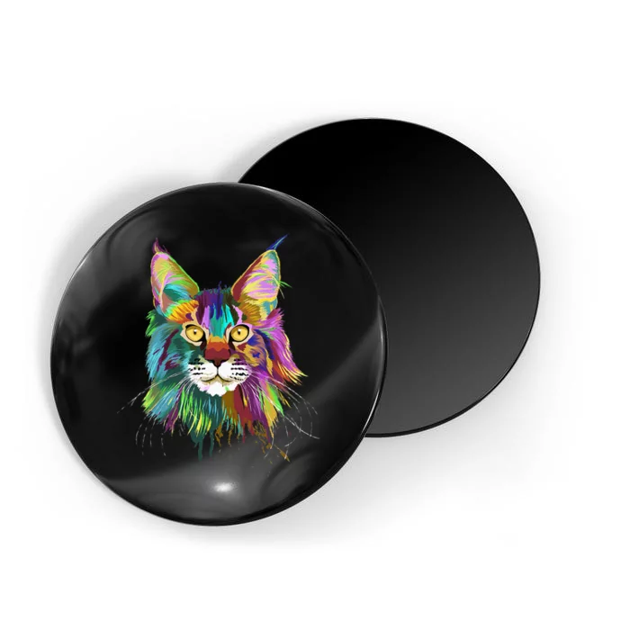 Splash Maine Coon Cat Magnet