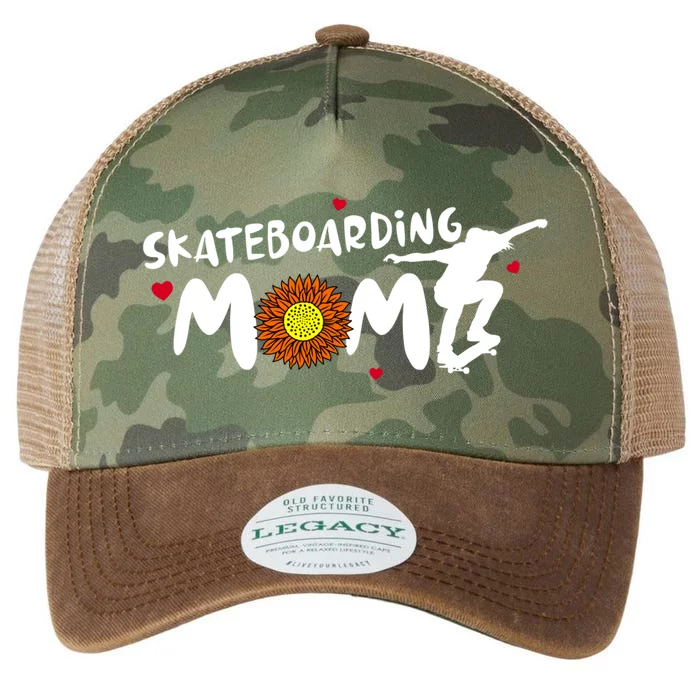 Skateboarding Mom Cute Skateboarding Meaningful Gift Legacy Tie Dye Trucker Hat