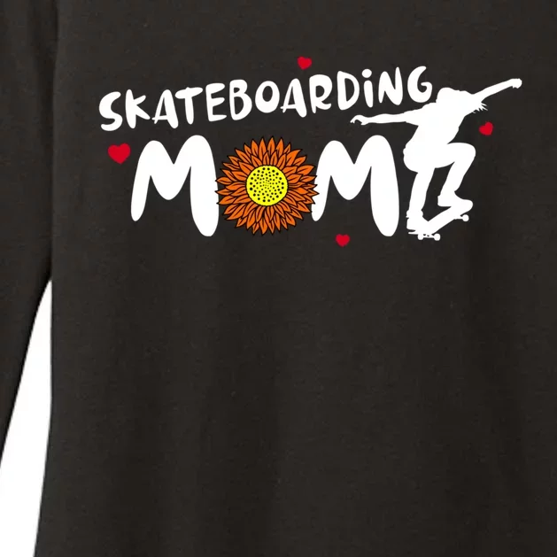 Skateboarding Mom Cute Skateboarding Meaningful Gift Womens CVC Long Sleeve Shirt