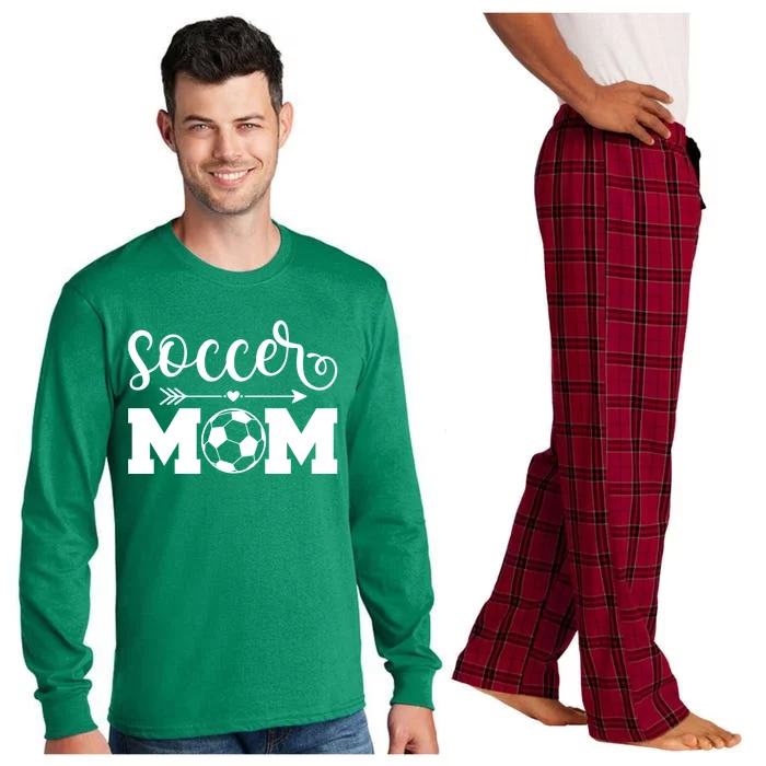 Soccer Mom Cute Gift Long Sleeve Pajama Set