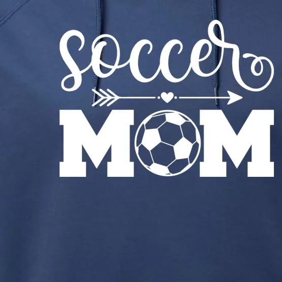 Soccer Mom Cute Gift Performance Fleece Hoodie