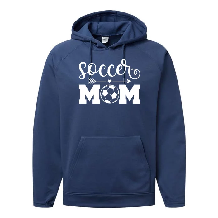 Soccer Mom Cute Gift Performance Fleece Hoodie