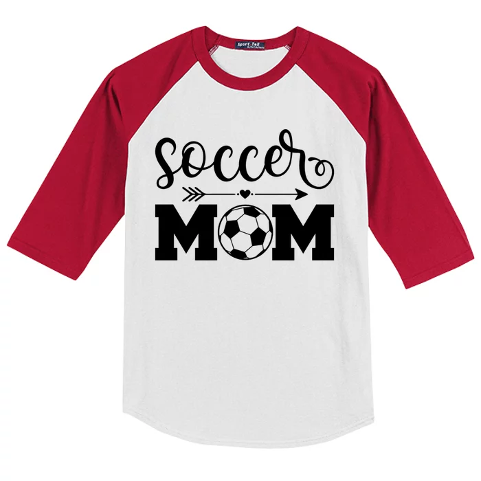 Soccer Mom Cute Gift Kids Colorblock Raglan Jersey