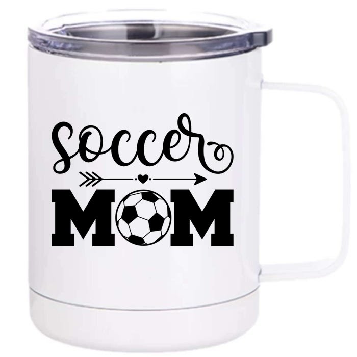 Soccer Mom Cute Gift Front & Back 12oz Stainless Steel Tumbler Cup