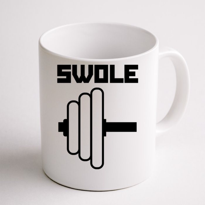 Swole Mates Cute Workout Couples Valentines Day Gym Fitness Great Gift Front & Back Coffee Mug