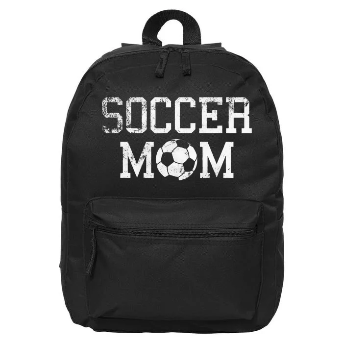 Soccer Mama Clothing Retro Vintage Soccer Mom 16 in Basic Backpack