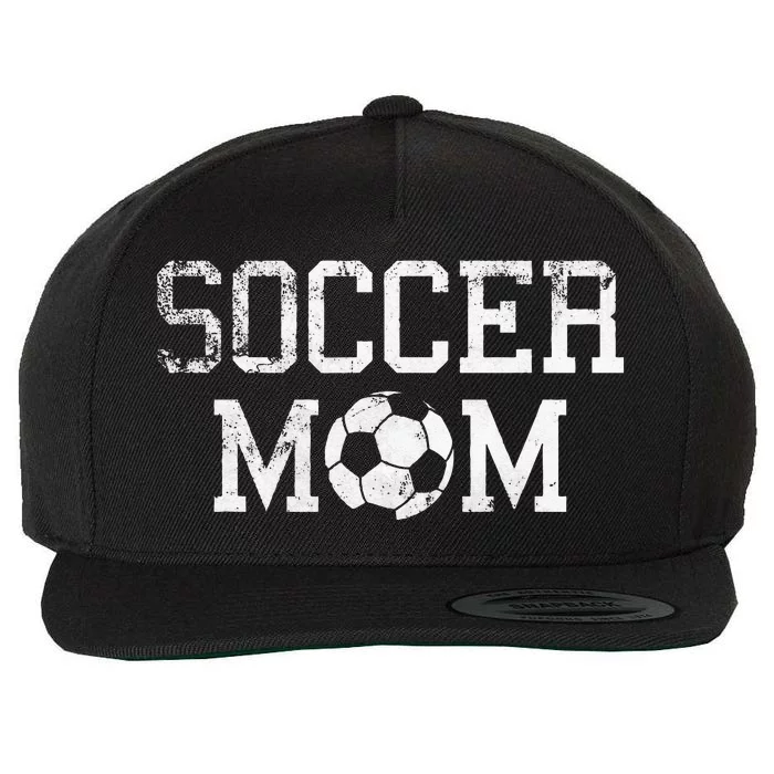 Soccer Mama Clothing Retro Vintage Soccer Mom Wool Snapback Cap