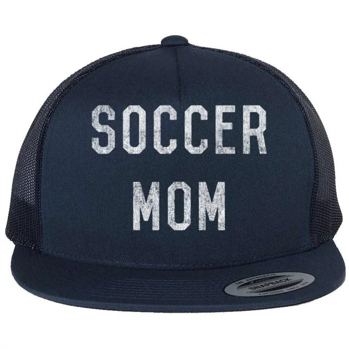 Soccer Mom Cute Gift Flat Bill Trucker Hat