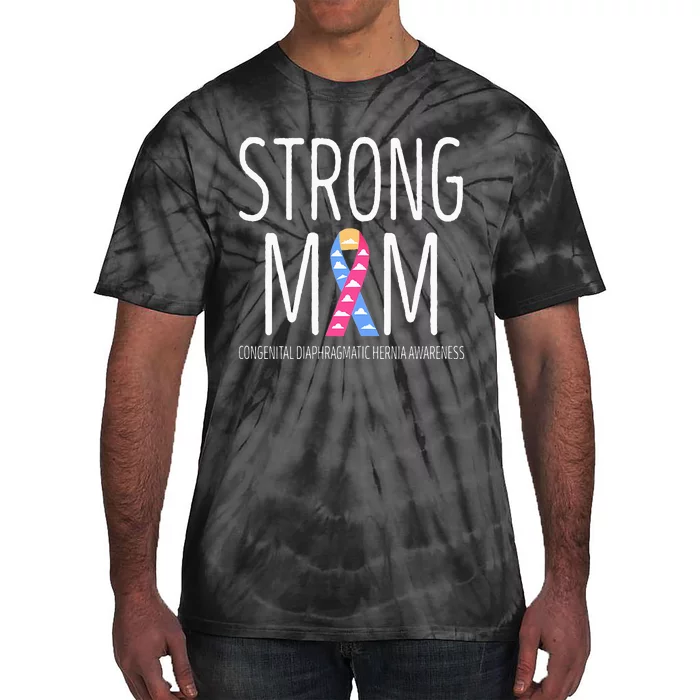 Strong Mom Congenital Diaphragmatic Hernia Awareness Tie-Dye T-Shirt