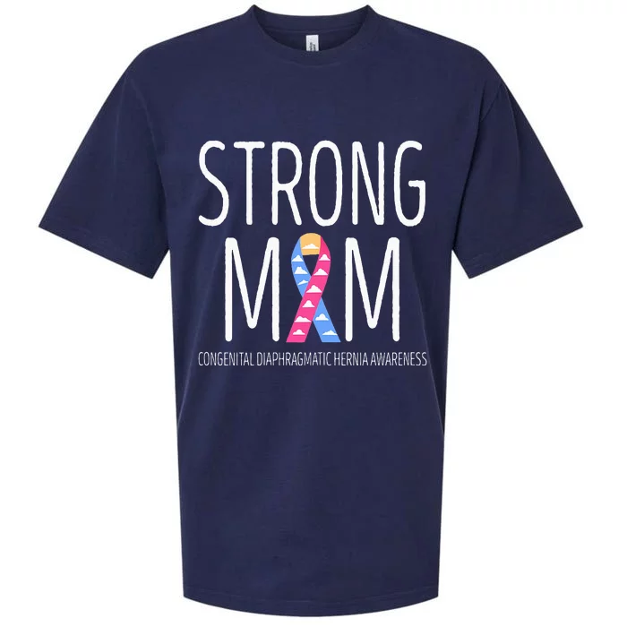 Strong Mom Congenital Diaphragmatic Hernia Awareness Sueded Cloud Jersey T-Shirt