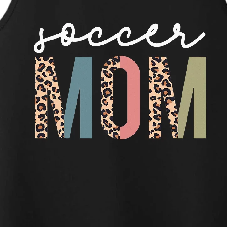 Soccer Mom Cute Mom Life Soccer Game Day Cheer Mom Performance Tank