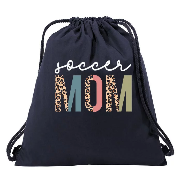 Soccer Mom Cute Mom Life Soccer Game Day Cheer Mom Drawstring Bag