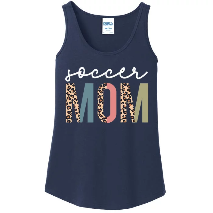 Soccer Mom Cute Mom Life Soccer Game Day Cheer Mom Ladies Essential Tank