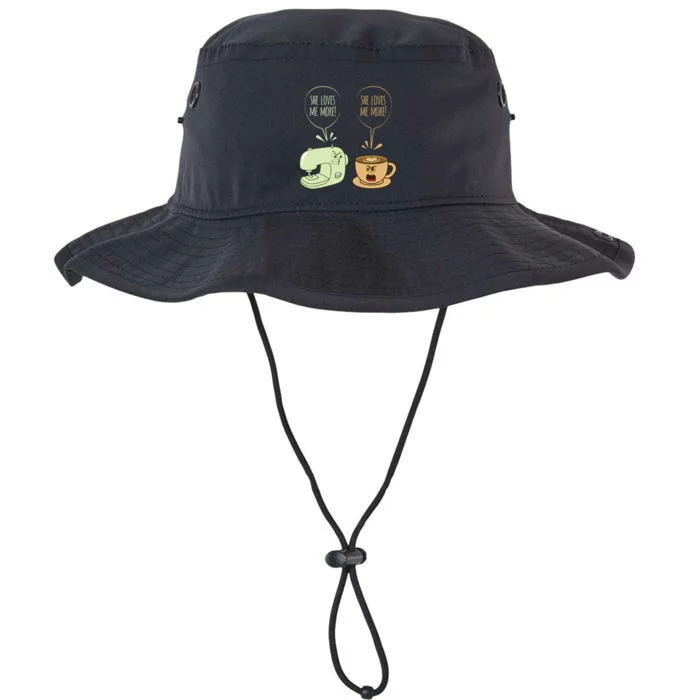 Sewing Machine Coffee Funny Sew Quilting Seamstress Sewer Legacy Cool Fit Booney Bucket Hat