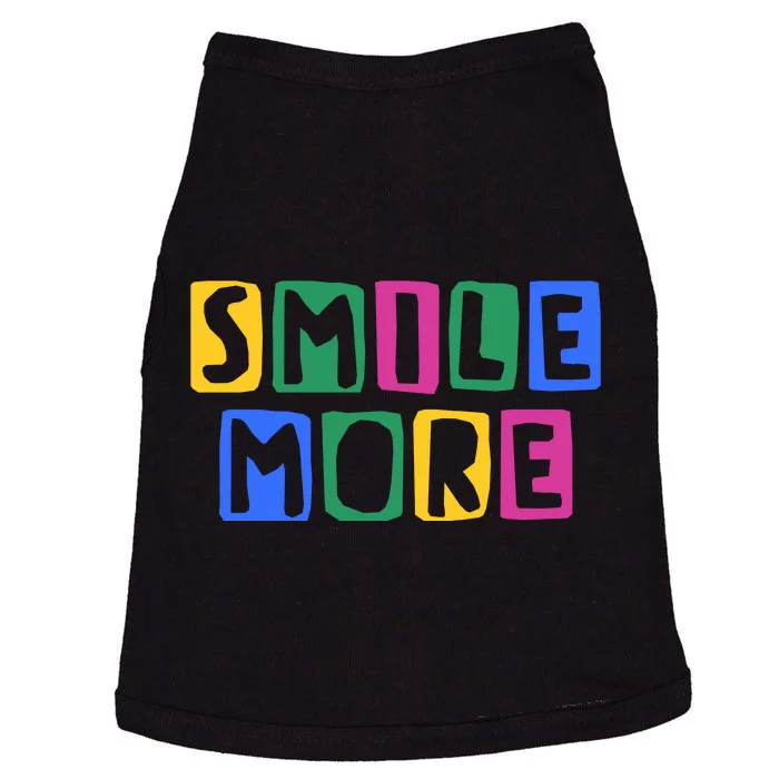 Smile More Colorful Inspiring Doggie Tank