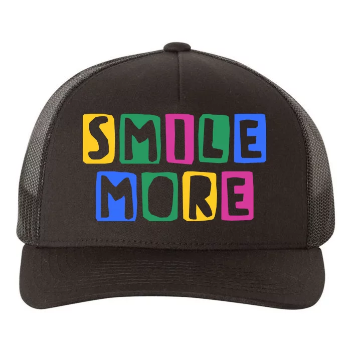 Smile More Colorful Inspiring Yupoong Adult 5-Panel Trucker Hat