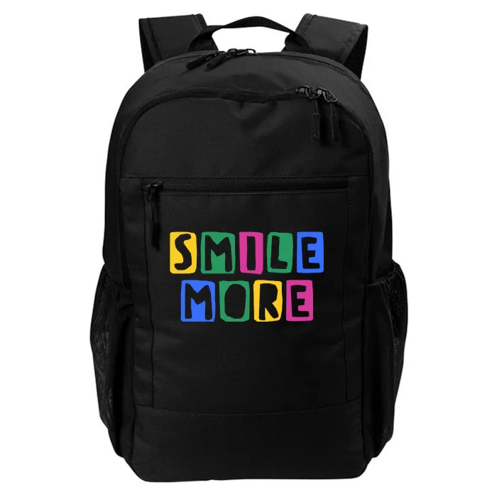 Smile More Colorful Inspiring Daily Commute Backpack